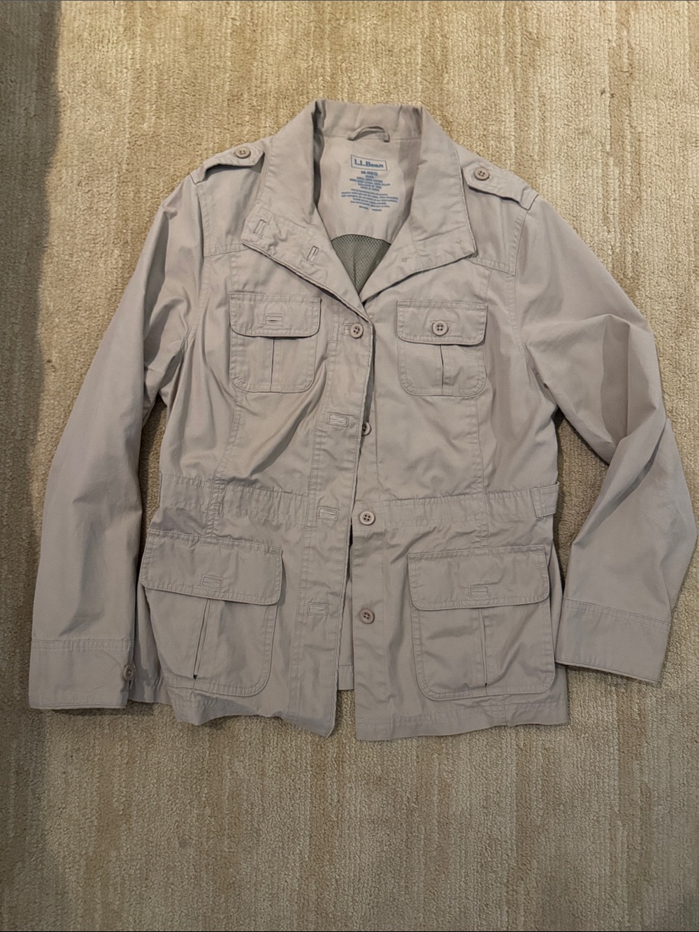 L.L. Bean Women's Utility Field Jacket in Light Taupe